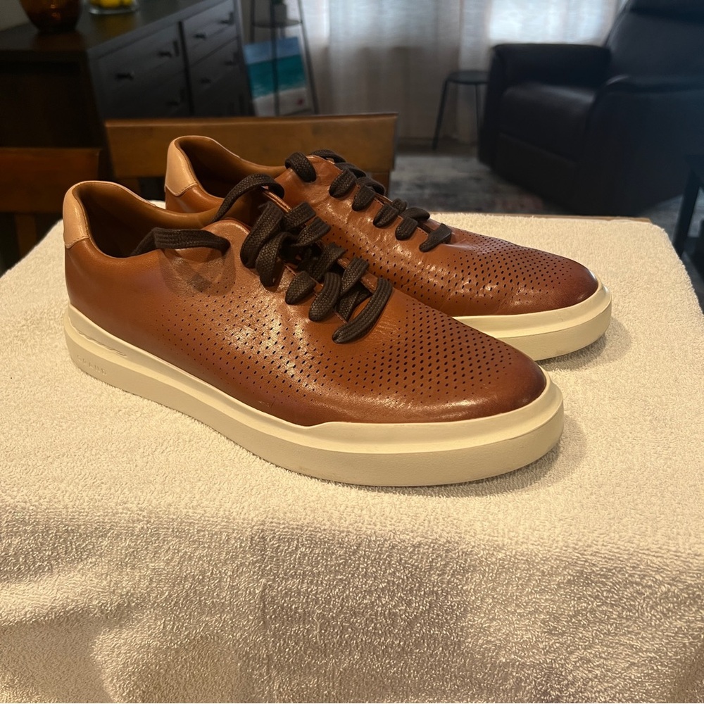Cole Haan Brown Leather Sneakers
